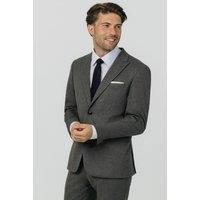 Dobell Men's Charcoal Chalkstripe Suit Jacket | Size: 50R