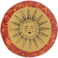Furn Ethereal Sun Celestial Round Polyester Filled Cushion | Size: 40 cm x 40 cm