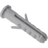 Forgefix Nylon Wall Plug Rimmed M6 X 30Mm Bag 100 in Grey