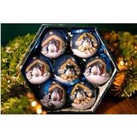 Marco Paul 7pc Nativity Scene Christmas Tree Baubles | Size: 7 Pack