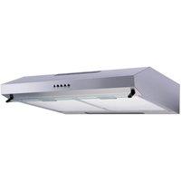 SIA 60cm Stainless Steel Visor Cooker Hood Kitchen Extractor Fan - VSR60SS in Silver