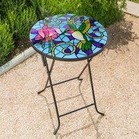Marco Paul 50cm Outdoor Folding Glass Table - Hummingbird