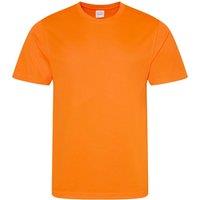 AWDis Men's Just Cool Performance Plain T-Shirt in Burnt Orange | Size: Large