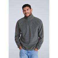 Animal Men's 'Stockholm' Half Zip Breathable Soft Warm & Cosy Snug Fit Fleece in Dark Grey | Size: Large
