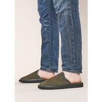 Moshulu Men's 'Weston 3' Suede Mule Slippers in Olive | Size: 11.5
