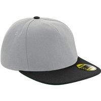 Beechfield Men's Original Flat Peak Snapback Cap in Grey