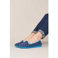 Moshulu Women's 'Amaretti' Ballerina Slippers in Blue | Size: 8