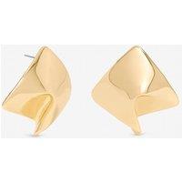 Mood Women's Gold Plated Liquid Earrings