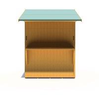 Shires Shire 6 x 4 Single Door Garden Bar & Store in Light Brown