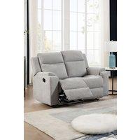 More4Homes Orka 2 Seater Fabric Manual Recliner Sofa in Grey