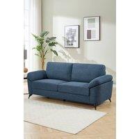 More4Homes Malmo 3 Seater Sofa Modern Scandi Style Fabric Living Room Sofa in Blue