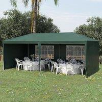 OUTSUNNY 6m x 3m Garden Gazebo Marquee Canopy Party Tent Canopy Patio in Green