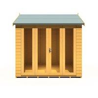 Shires Blenhiem 8 x 8 Feet Summerhouse - L259.4 x W253.4 x H246.2 cm in Light Brown