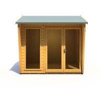 Shires Burghclere 8 x 6 Feet Summerhouse - L233.5 x W251.4 x H230.7 cm in Light Brown