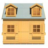 Shires Hatters House 8 x 6 Feet Little house - L250.4 x W198.6 x H249.6 cm in Light Brown