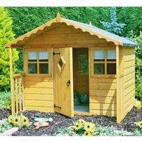 Shires Cubby Playhouse Kid's Wendy House in Brown