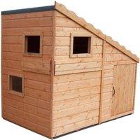 Shires Command Post Playhouse Kid's Wendy House in Brown