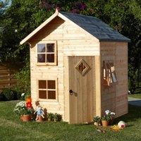 Shires Croft Playhouse Kid's Wendy House in Brown