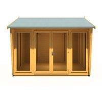 Shires Burghclere 10 x 10 Feet Summerhouse - L358.6 x W320.8 x H250 cm in Light Brown