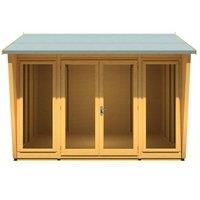 Shires Burghclere 10 x 8 Feet Summerhouse - L294.3 x W320.8 x H241 cm in Light Brown