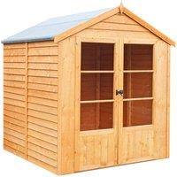 Shires Oatland Overlap Summerhouse Approx 6 x 6 Feet in Brown