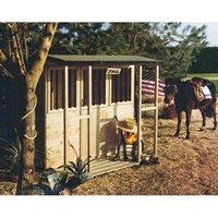 Shires Jailhouse/Stable Playhouse Kid's Wendy House in Light Brown