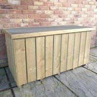 Shires Planed 4' 2 x 1' 10 Timbers Pressure Treated Log Box in Light Brown