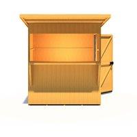 Shires Bar Pent 6 x 4 Feet Summerhouses in Light Brown