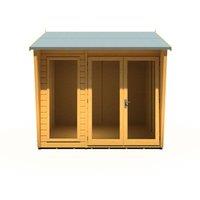Shires Burghclere 8 x 8 Feet Summerhouse - L292.2 x W251.4 x H239.8 cm in Light Brown