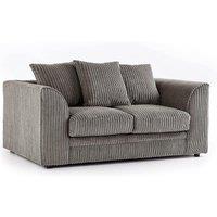 SOFA SCENE LTD CHICAGO JUMBO CORD 2 SEATER GREY SOFA