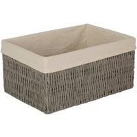 Red Hamper Paper Rope Storage Basket with White Cotton Lining | Size: XL