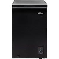 Willow Freestanding 99L Chest Freezer in Black | Size: Large