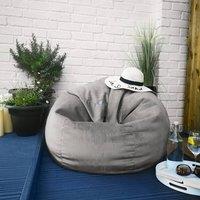rucomfy Beanbags rucomfy Indoor Adults Classic Slouchbag Bean Bag Chair - Velvet Seat in Light Grey