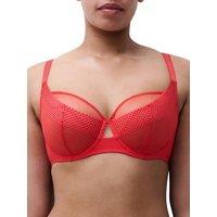 Chantelle Women's Play Full Cup Covering Bra in Red | Size: 34FF