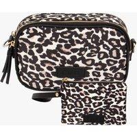 Etre Women's Cream Leopard Print Crossbody Bag & Wristlet Purse Set