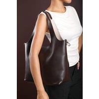 Where's That From Women's 'Citron' Shoulder Tote Bag in Dark Brown