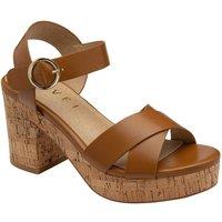 Ravel Women's 'Ghent' Open-Toe Platform Sandals in Tan | Size: 4