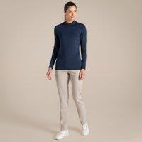 Craghoppers Women's NosiLife Insect-Repellent Long Sleeved Golf Mock Neck Top in Navy | Size: 8
