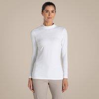 Craghoppers Women's NosiLife Insect-Repellent Long Sleeved Golf Mock Neck Top in White | Size: 16