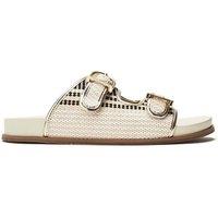 Moda In Pelle Women's 'Janettie' Textile Sandals in Off-White | Size: 6