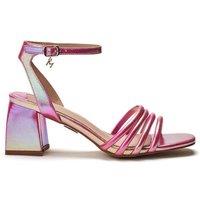 Moda In Pelle Women's 'Maybel' Porvair Heeled Sandals in Pink | Size: 4