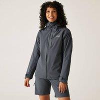 Regatta Women's Birchdale' Waterproof Hooded Shell Jacket in Dark Grey | Size: 22