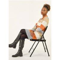 Roman Women's Collared Knit Shift Dress in Orange | Size: 12