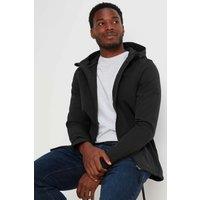 TOG24 Men's 'Feizor' Shower Resistant Softshell Hooded Jacket in Black | Size: XL