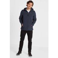 TOG24 Men's 'Feizor' Shower Resistant Softshell Hooded Jacket in Navy | Size: Medium