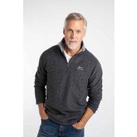 Weird Fish Men's Newark 1/4 Zip Grid Fleece in Jet Black | Size: 3XL