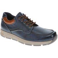 Pavers Men's Wide Fit Casual Lace Up Trainers in Navy | Size: 7