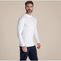 Craghoppers Men's NosiLife Insect-Repellent Long Sleeved Golf Mock Neck Top in White | Size: XL