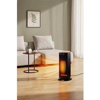 H&O Direct Electric PTC Heater with Humidification in Black