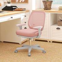 VINSETTO Office Chair, 360 Degree Swivel Desk Chair with Wheels, Pink
